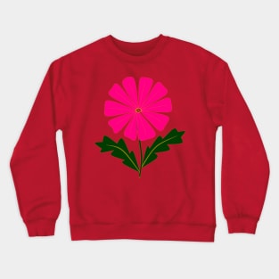 A Big Pink Flower Crewneck Sweatshirt